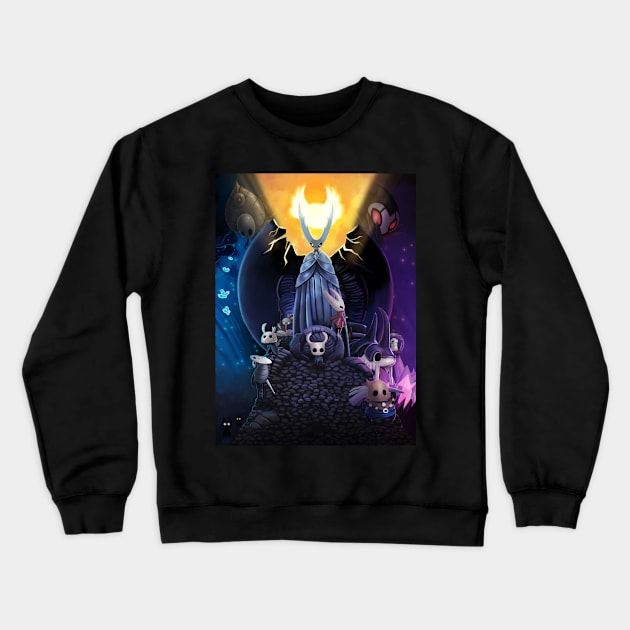 Hollow Knight poster Crewneck Sweatshirt by bside7715